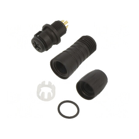 Conector circular 620 125V 3 pini mufă mamă lipire pe cablu | Electronic-mag.ro | Componente Electronice