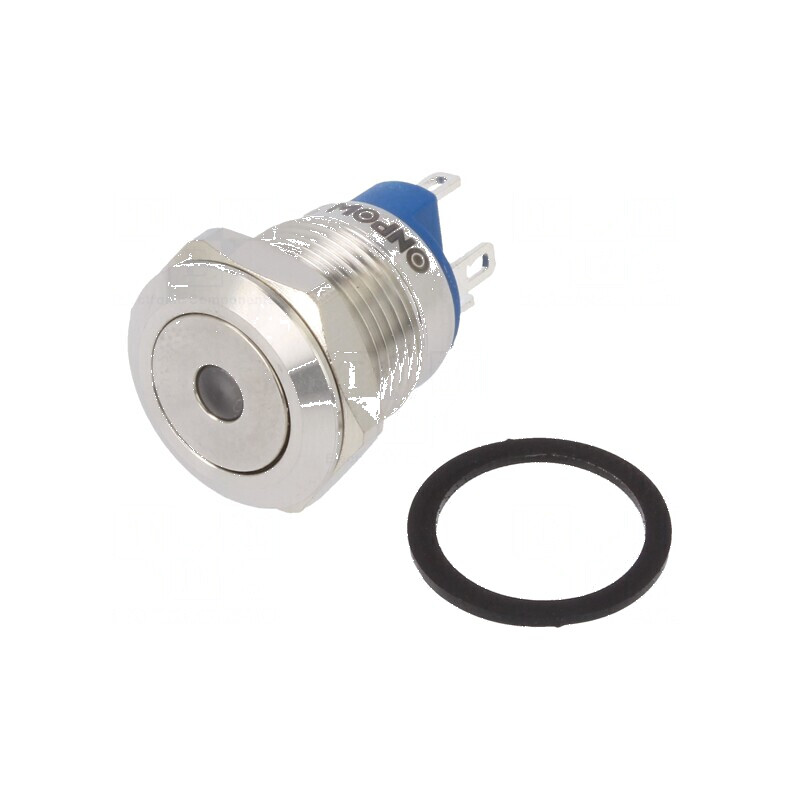 Comutator anti-vandalism SPST-NO 2A/36VDC IP65 verde | Electronic-mag.ro | Componente Electronice