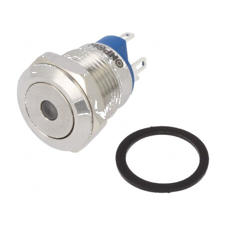Comutator anti-vandalism SPST-NO 2A/36VDC IP65 verde | Electronic-mag.ro | Componente Electronice