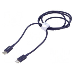 Cablu USB 2.0 Apple Lightning și USB C, 1m, High Speed | Electronic-mag.ro | Componente Electronice