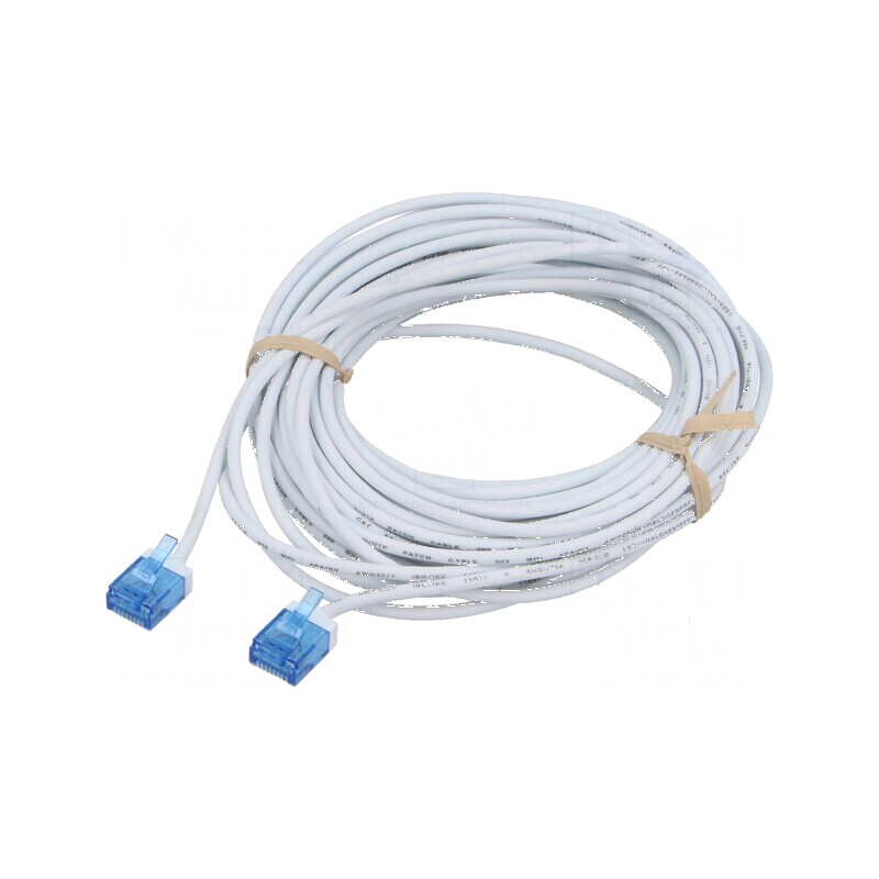 Cablu Patch U/UTP 6a Cu LSZH alb 10m 32AWG -20÷75°C | Electronic-mag.ro | Componente Electronice Cablu Patch U/UTP 6a Cu LSZH alb 10m 32AWG -20÷75°C | Electronic-mag.ro | Componente Electronice