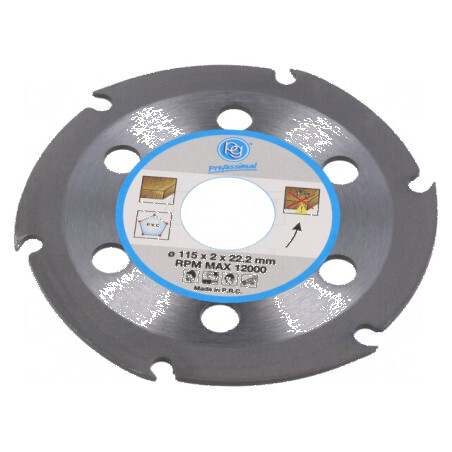 Disc de tăiere 115mm pentru lemn și plastic, orificiu 22mm | Electronic-mag.ro | Componente Electronice