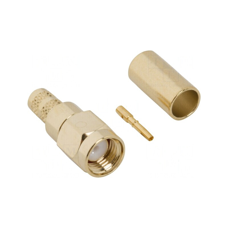 Conector RP-SMA Reverse Mamă Drept 50Ω pentru Lipire sau Crimpat | Electronic-mag.ro | Componente Electronice