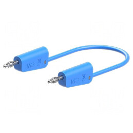 Cablu de măsurare 60VDC 30VAC 19A 0,5m Albastru | Electronic-mag.ro | Componente Electronice