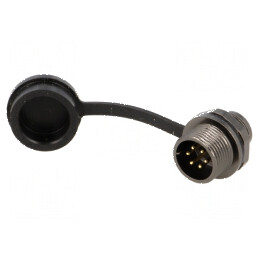 Soclu ST12 IP67 5A 125V pentru lipire 0,75mm2 -25÷85°C | Electronic-mag.ro | Componente Electronice
