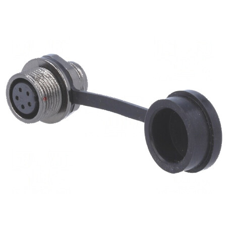 Soclu ST12 mamă PIN 5 IP67 5A 180V lipire 0,75mm2 -25÷85°C | Electronic-mag.ro | Componente Electronice
