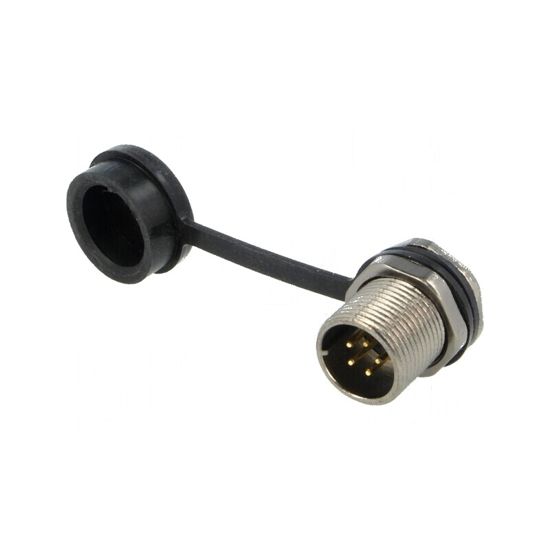 Soclu ST12 tată PIN 5 IP67 5A 180V 0,75mm2 -25÷85°C | Electronic-mag.ro | Componente Electronice