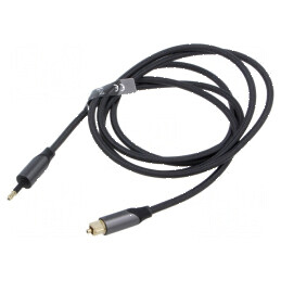 Cablu Toslink 3,5mm Mini - 1,5m, Negru, PVC | Electronic-mag.ro | Componente Electronice