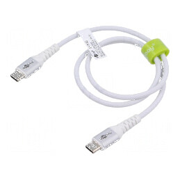 Cablu USB 2.0 USB C 0,5m alb 0,48Gbps | Electronic-mag.ro | Componente Electronice