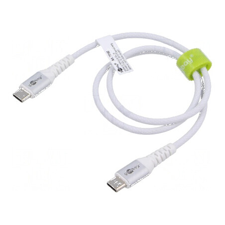 Cablu USB 2.0 USB C 0,5m alb 0,48Gbps | Electronic-mag.ro | Componente Electronice