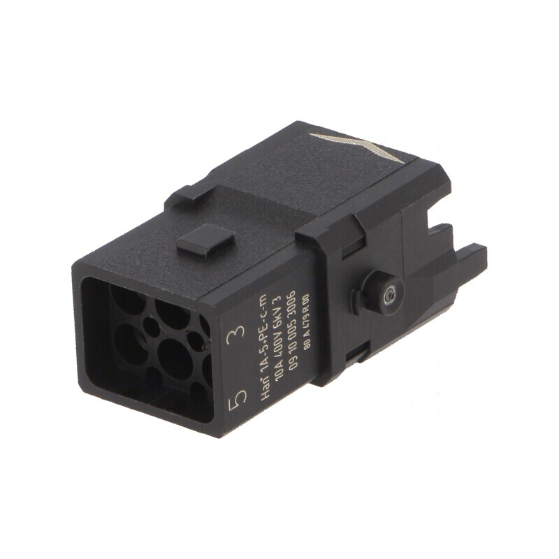 Conector HDC inserturi de contact tată Han 1A PIN 6 5 PE | Electronic-mag.ro | Componente Electronice