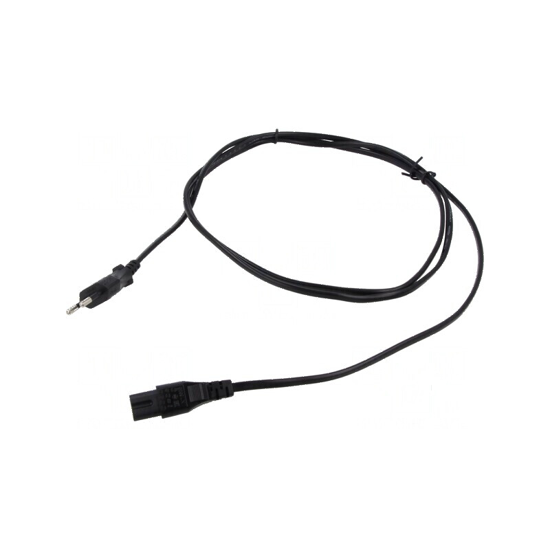 Cablu 2x0,75mm2 CEE 7/16 mufă IEC C7 mamă PVC 2m negru | Electronic-mag.ro | Componente Electronice Cablu 2x0,75mm2 CEE 7/16 mufă IEC C7 mamă PVC 2m negru | Electronic-mag.ro | Componente Electronice