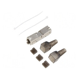 Conector RJ45 ecranat Cat 6a 8p8c | Electronic-mag.ro | Componente Electronice
