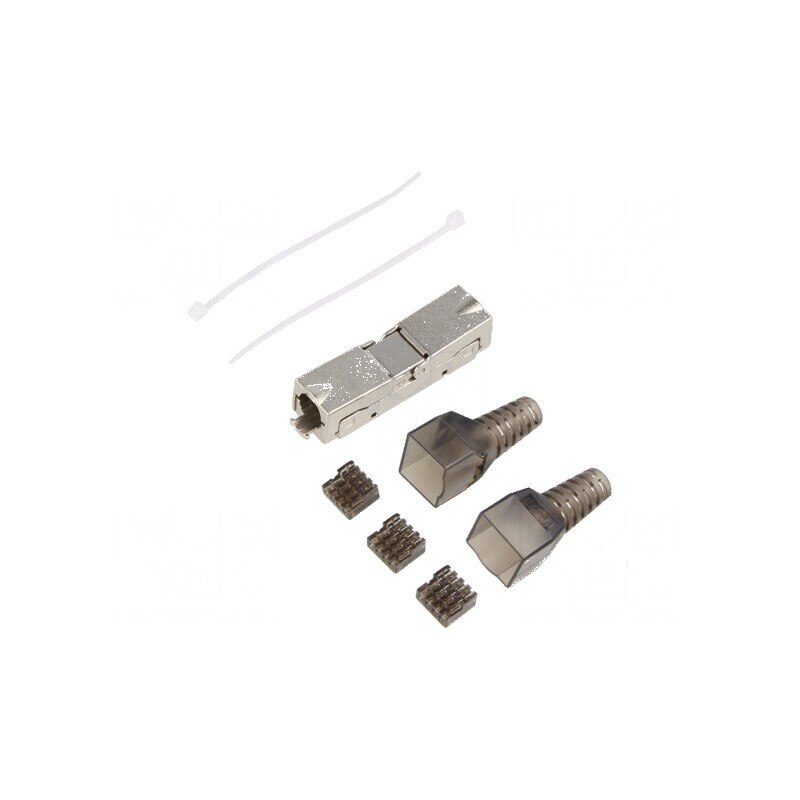 Conector RJ45 ecranat Cat 6a 8p8c | Electronic-mag.ro | Componente Electronice