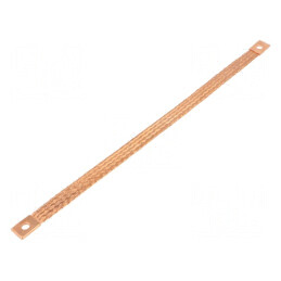 Trese bandă de împământare 10mm² - L: 300mm, Ø1: 7mm, Ø2: 7mm | Electronic-mag.ro | Componente Electronice