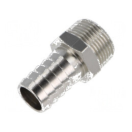 Conector filetat pentru țeavă din alamă nichelată 20mm | Electronic-mag.ro | Componente Electronice