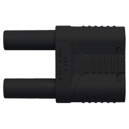 Conector banană 4mm 32A 1kVAC negru | Electronic-mag.ro | Componente Electronice