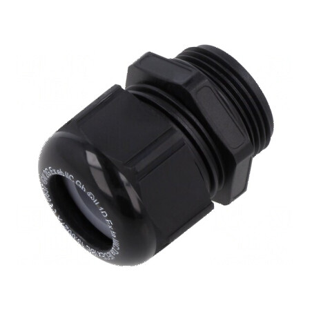 Garnitură etanșare M25 1,5 IP68 poliamidă neagră | Electronic-mag.ro | Componente Electronice