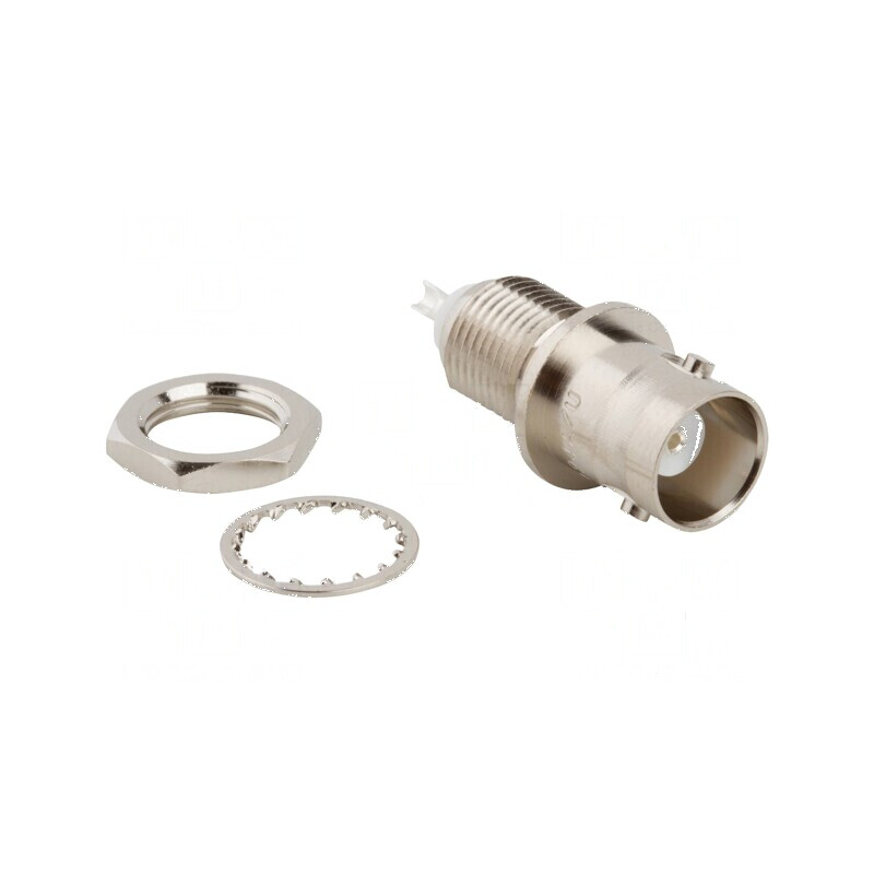 Conector BNC soclu mamă drept 50Ω lipire PTFE argintat alamă | Electronic-mag.ro | Componente Electronice Conector BNC soclu mamă drept 50Ω lipire PTFE argintat alamă | Electronic-mag.ro | Componente Electronice