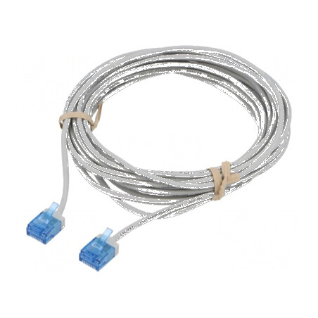 Cablul de rețea U/FTP 6a 5m LSZH gri 32AWG placat cu aur | Electronic-mag.ro | Componente Electronice