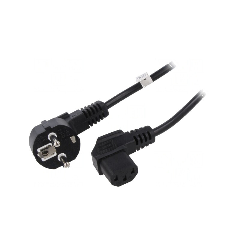 Cablu CEE 7/7 unghi 90° cu ştecăr IEC C13 mamă PVC | Electronic-mag.ro | Componente Electronice Cablu CEE 7/7 unghi 90° cu ştecăr IEC C13 mamă PVC | Electronic-mag.ro | Componente Electronice