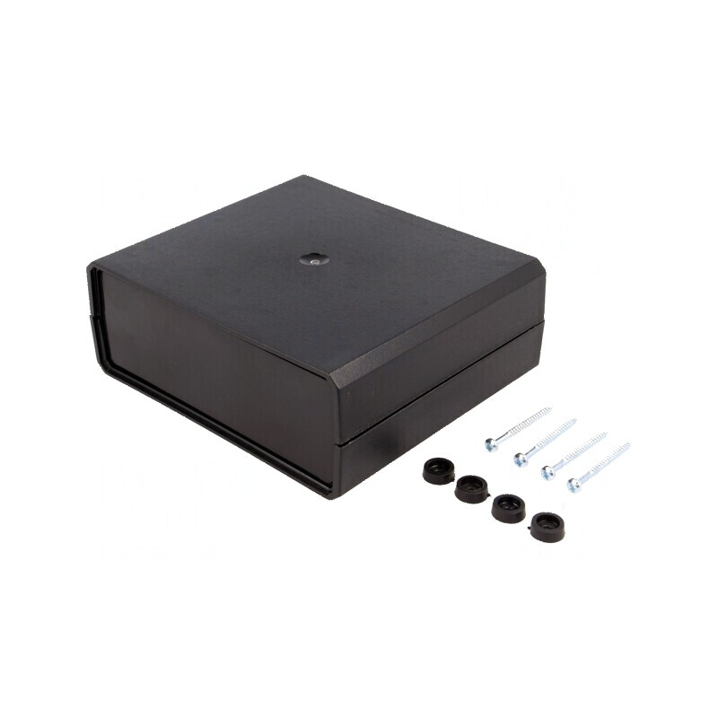 Carcasă ABS neagră cu panou 140mm x 159mm x 60mm | Electronic-mag.ro | Componente Electronice Carcasă ABS neagră cu panou 140mm x 159mm x 60mm | Electronic-mag.ro | Componente Electronice