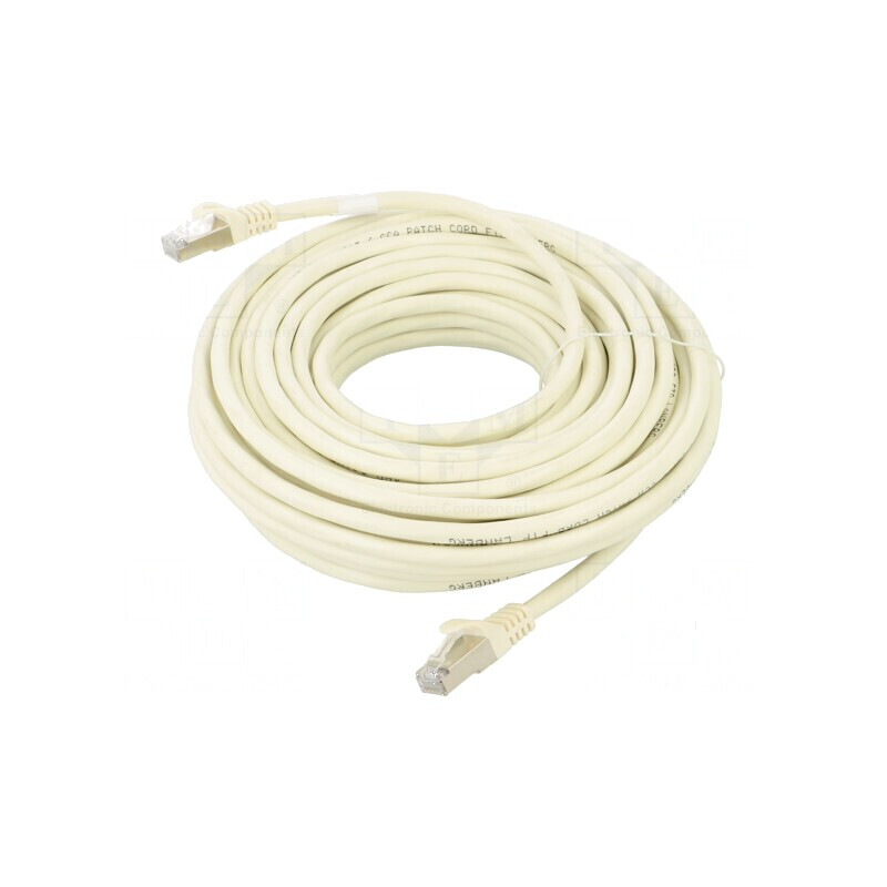 Patch cord F/UTP 6 litat CCA PVC alb 15m 26AWG | Electronic-mag.ro | Componente Electronice Patch cord F/UTP 6 litat CCA PVC alb 15m 26AWG | Electronic-mag.ro | Componente Electronice
