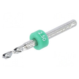 Burghiu 2,5mm oţel carbon pentru plăci PCB 1/8 (3,175mm) | Electronic-mag.ro | Componente Electronice
