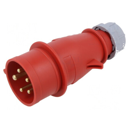 Conector alimentare AC mufa tata 16A IEC 60309 IP44 PIN 5 | Electronic-mag.ro | Componente Electronice