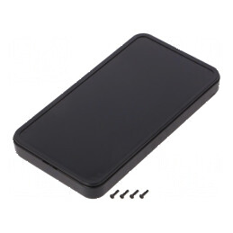 Carcasă universală neagră CS ABS IP40 63mm x 115mm x 12mm | Electronic-mag.ro | Componente Electronice