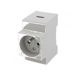 Soclu E pentru şină DIN | Electronic-mag.ro | Componente Electronice