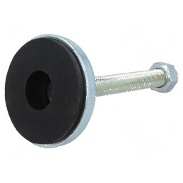 Picioruş rigid cu ax Diam. 55mm M12 din oţel, ştift din oţel | Electronic-mag.ro | Componente Electronice