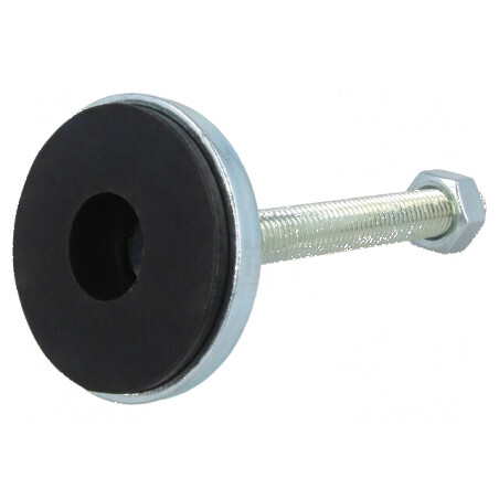 Picioruş rigid cu ax Diam. 55mm M12 din oţel, ştift din oţel | Electronic-mag.ro | Componente Electronice