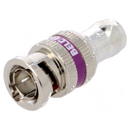 Conector BNC mufă tată 75Ω crimpată TRUE 360 B1855A | Electronic-mag.ro | Componente Electronice