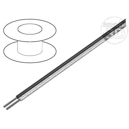 Cablu difuzor litat Cu cositorit alb-negru PVC | Electronic-mag.ro | Componente Electronice