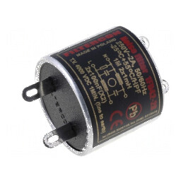 Filtru anti-interferenţe alimentare 100nF 1mH 2A | Electronic-mag.ro | Componente Electronice