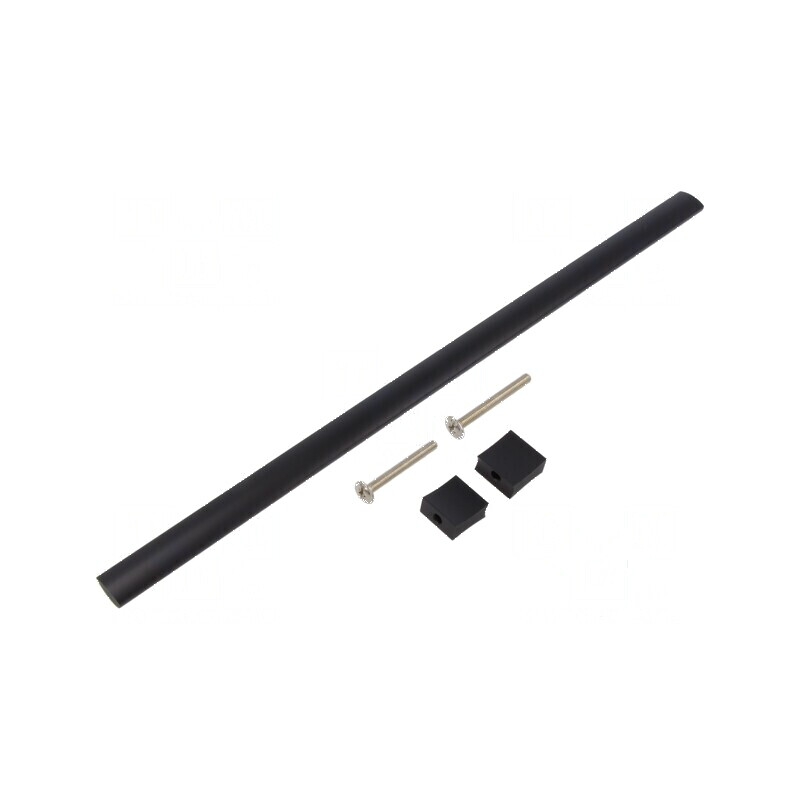Suport aluminiu negru mat 30,5mm H, 340mm L, 15,5mm W cu manetă | Electronic-mag.ro | Componente Electronice Suport aluminiu negru mat 30,5mm H, 340mm L, 15,5mm W cu manetă | Electronic-mag.ro | Componente Electronice