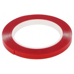 Bandă de fixare dublă acrilică 9mm x 5,5m, rezistentă la temperaturi -20÷120°C | Electronic-mag.ro | Componente Electronice