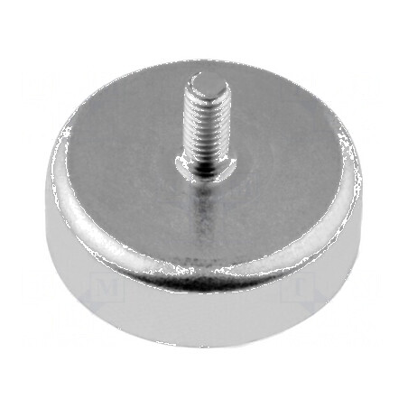 Magnet ferită metal greu 6mm 30N Ø20mm oțel | Electronic-mag.ro | Componente Electronice