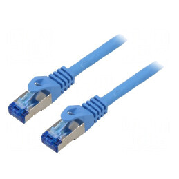 Cablul Patch S/FTP 6a CCA LSZH albastru 10m 26AWG | Electronic-mag.ro | Componente Electronice