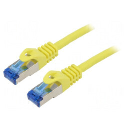 Cablul Patch S/FTP 6a CCA LSZH Galben 10m 26AWG | Electronic-mag.ro | Componente Electronice