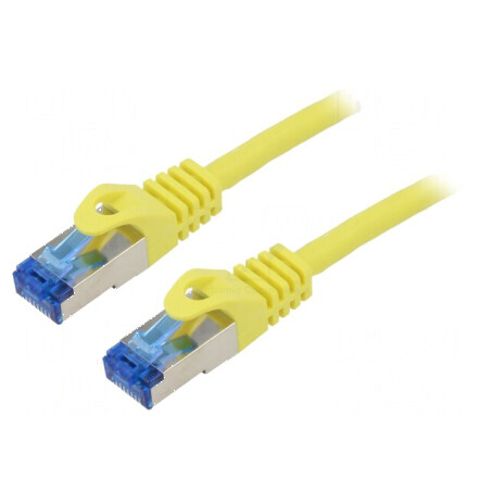 Cablul Patch S/FTP 6a CCA LSZH Galben 10m 26AWG | Electronic-mag.ro | Componente Electronice