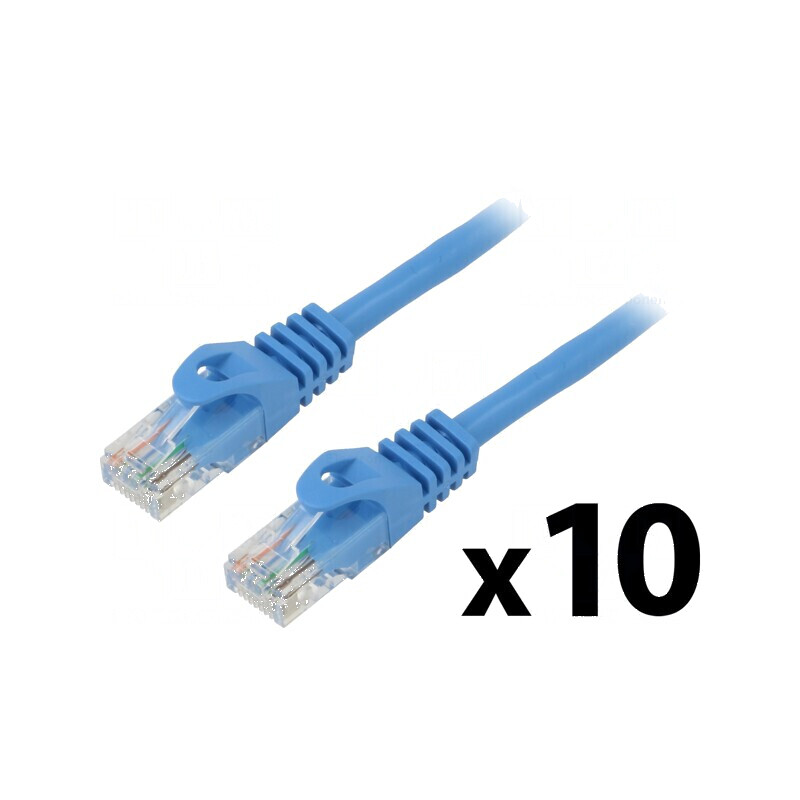Patch cord U/UTP 6 litat CCA PVC albastru 0,25m 26AWG | Electronic-mag.ro | Componente Electronice Patch cord U/UTP 6 litat CCA PVC albastru 0,25m 26AWG | Electronic-mag.ro | Componente Electronice