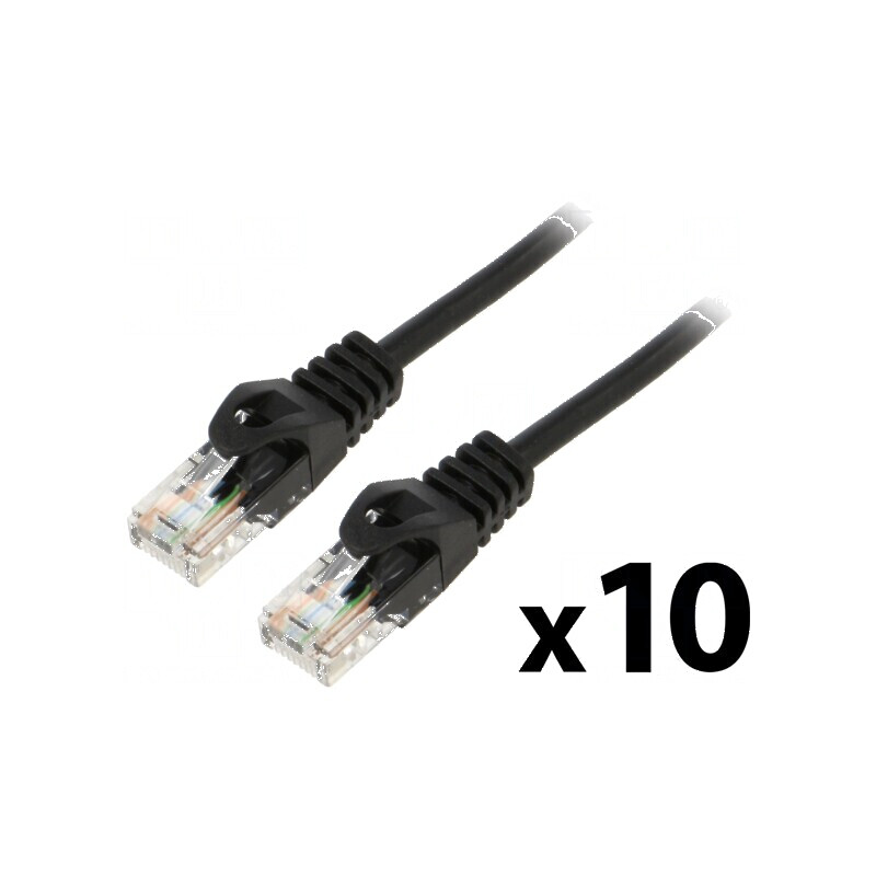 Patch cord U/UTP 6 litat CCA PVC negru 0,25m 26AWG | Electronic-mag.ro | Componente Electronice Patch cord U/UTP 6 litat CCA PVC negru 0,25m 26AWG | Electronic-mag.ro | Componente Electronice