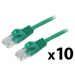 Cablul Patch U/UTP 6 litat CCA PVC verde 0,25m 26AWG | Electronic-mag.ro | Componente Electronice