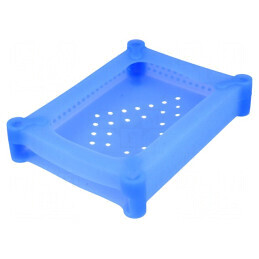 Carcasă hard disc 3,5" silicon albastru | Electronic-mag.ro | Componente Electronice