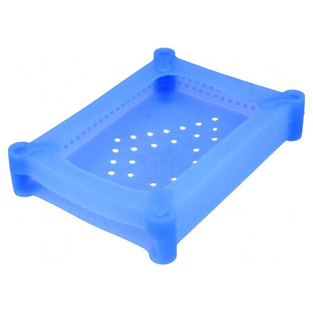 Carcasă hard disc 3,5" silicon albastru | Electronic-mag.ro | Componente Electronice
