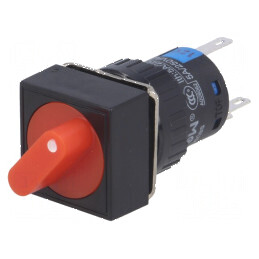 Comutator rotativ SPDT 3A 220VAC 2A 24VDC 2 poziții | Electronic-mag.ro | Componente Electronice
