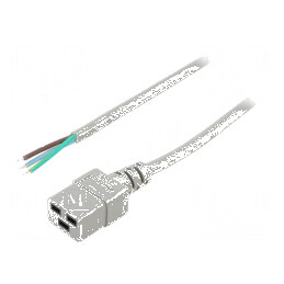 Cablu 3x1,5mm2 IEC C19 mamă PVC 1,5m gri 16A | Electronic-mag.ro | Componente Electronice