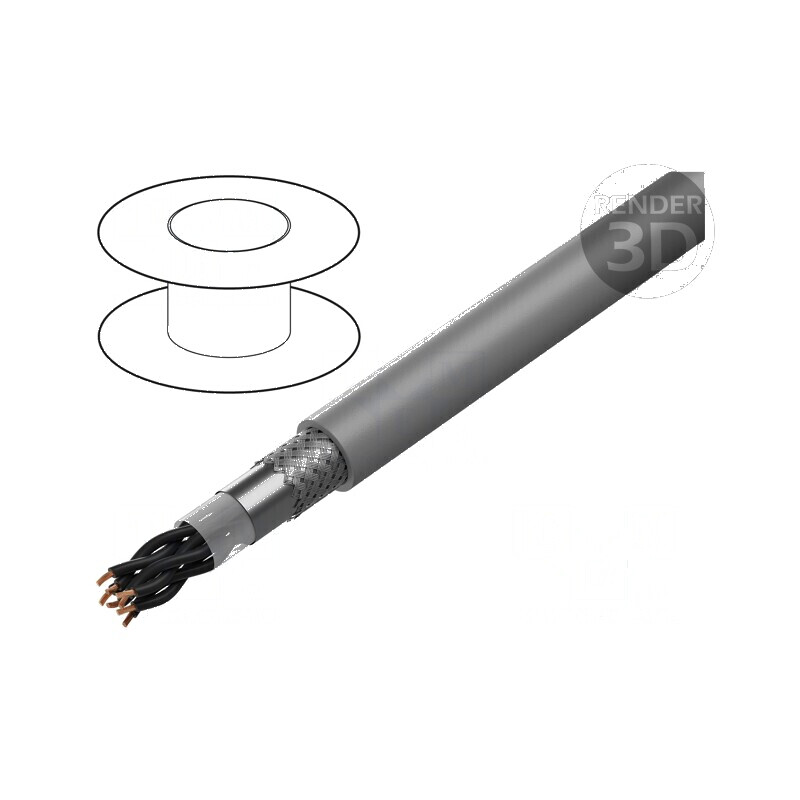 Cablu BiT 500 CH B2ca 8x2x0,5mm2 LSZH gri 300V 500V | Electronic-mag.ro | Componente Electronice